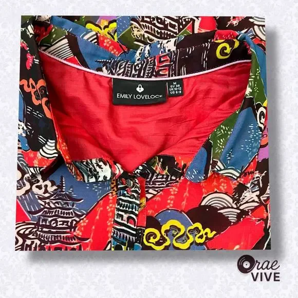 Emily Lovelock Maxi Dress M Tibetan Landscape - Picture 5 of 7